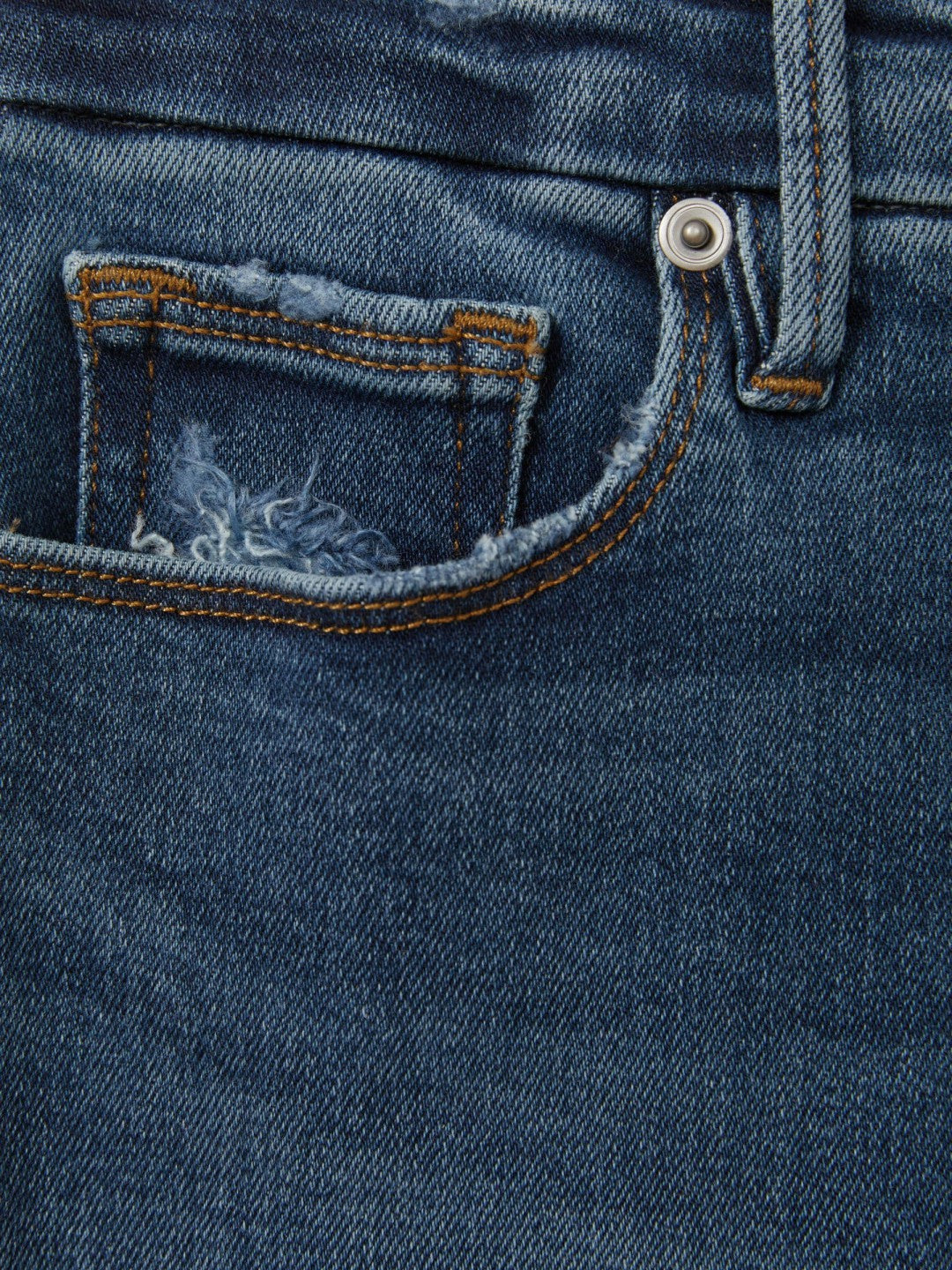 Women Good American Mid Rise Raw Hem Skinny Jeans in Indigo