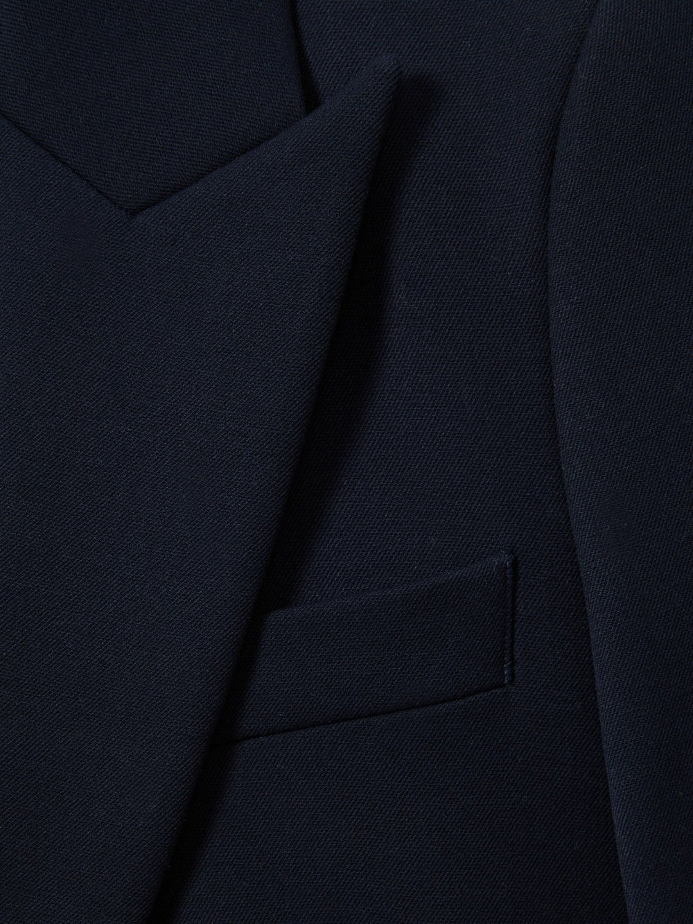 Women Tailored Single Breasted Suit Blazer in Navy