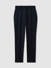 Women Slim Fit Suit Trousers in Navy
