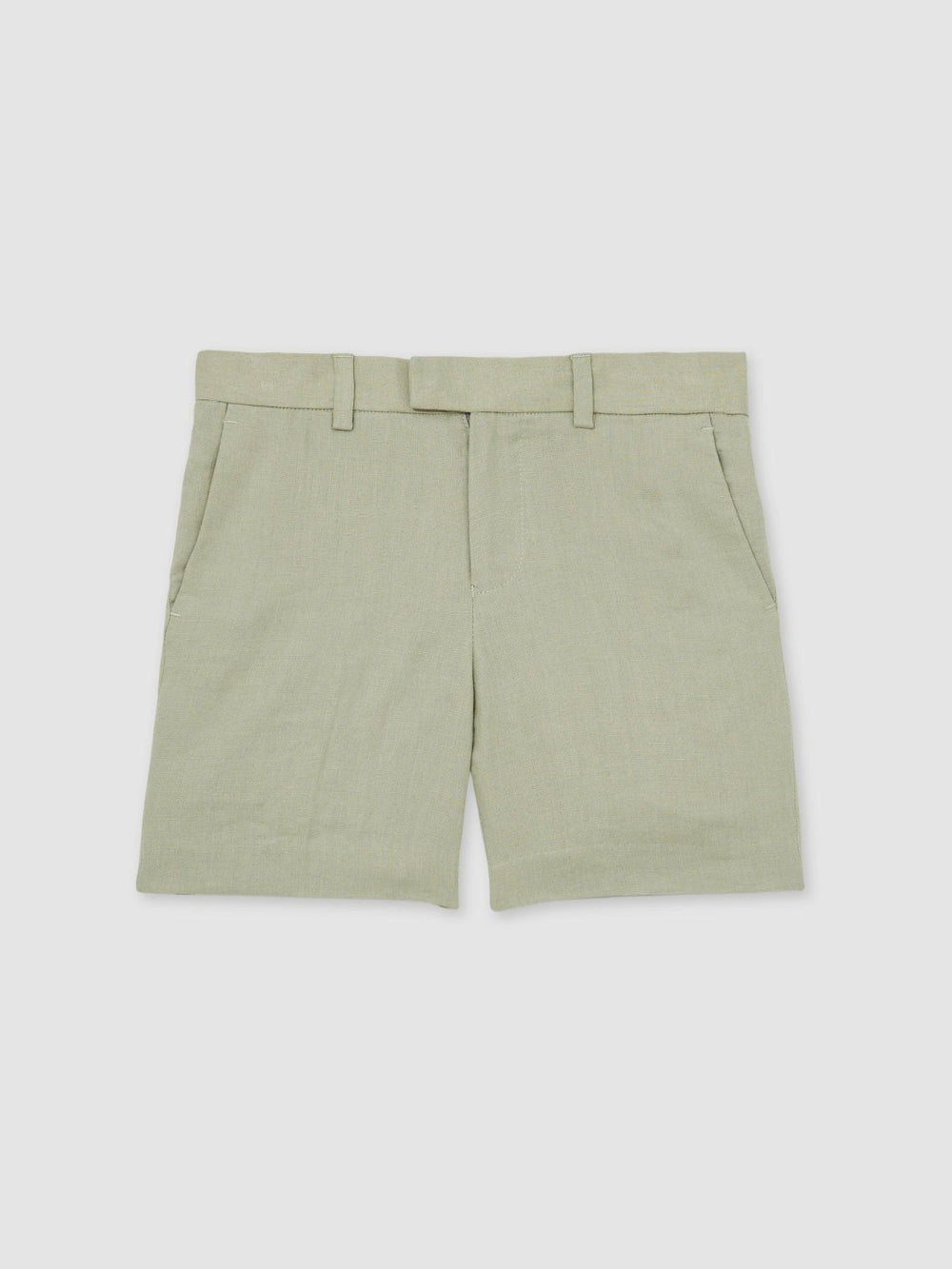 Children & Baby 13-14 yrs Slim Fit Linen Adjustable Trousers in Apple