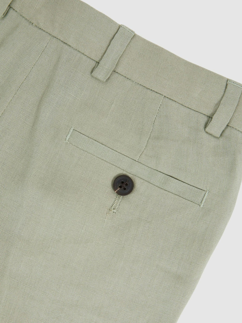 Children & Baby 13-14 yrs Slim Fit Linen Adjustable Trousers in Apple