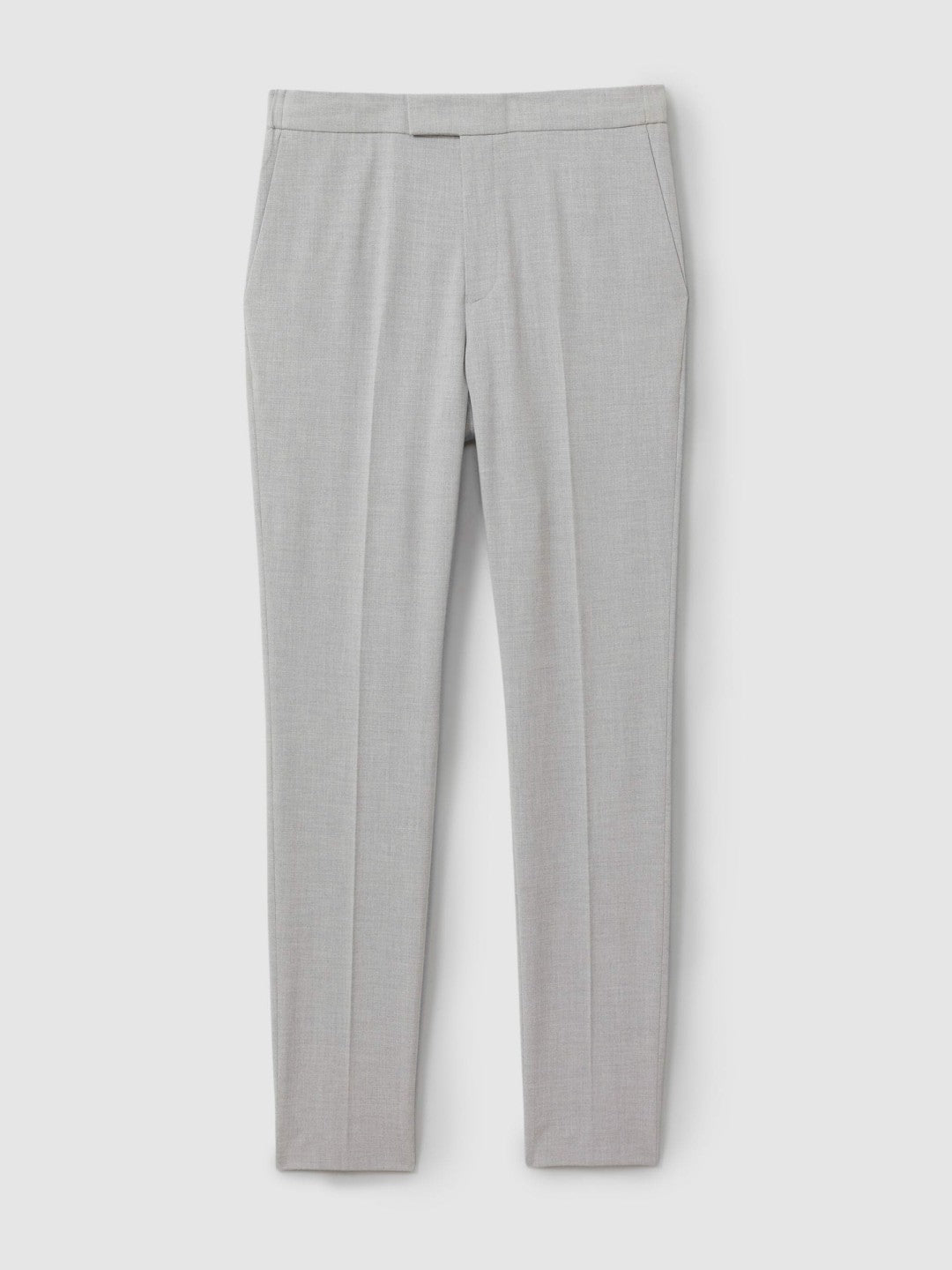Men Slim-Fit Drawstring Trousers in Grey