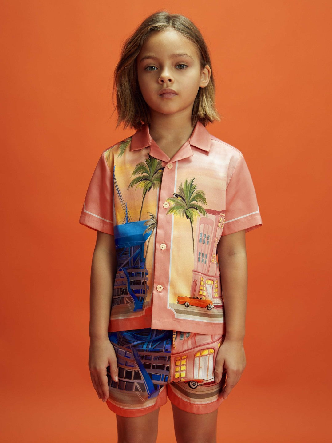 Children & Baby Junior McLaren F1 Miami Drawstring Shorts in Pink Multi