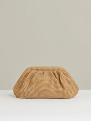 Women Raffia Clutch Bag in Natural