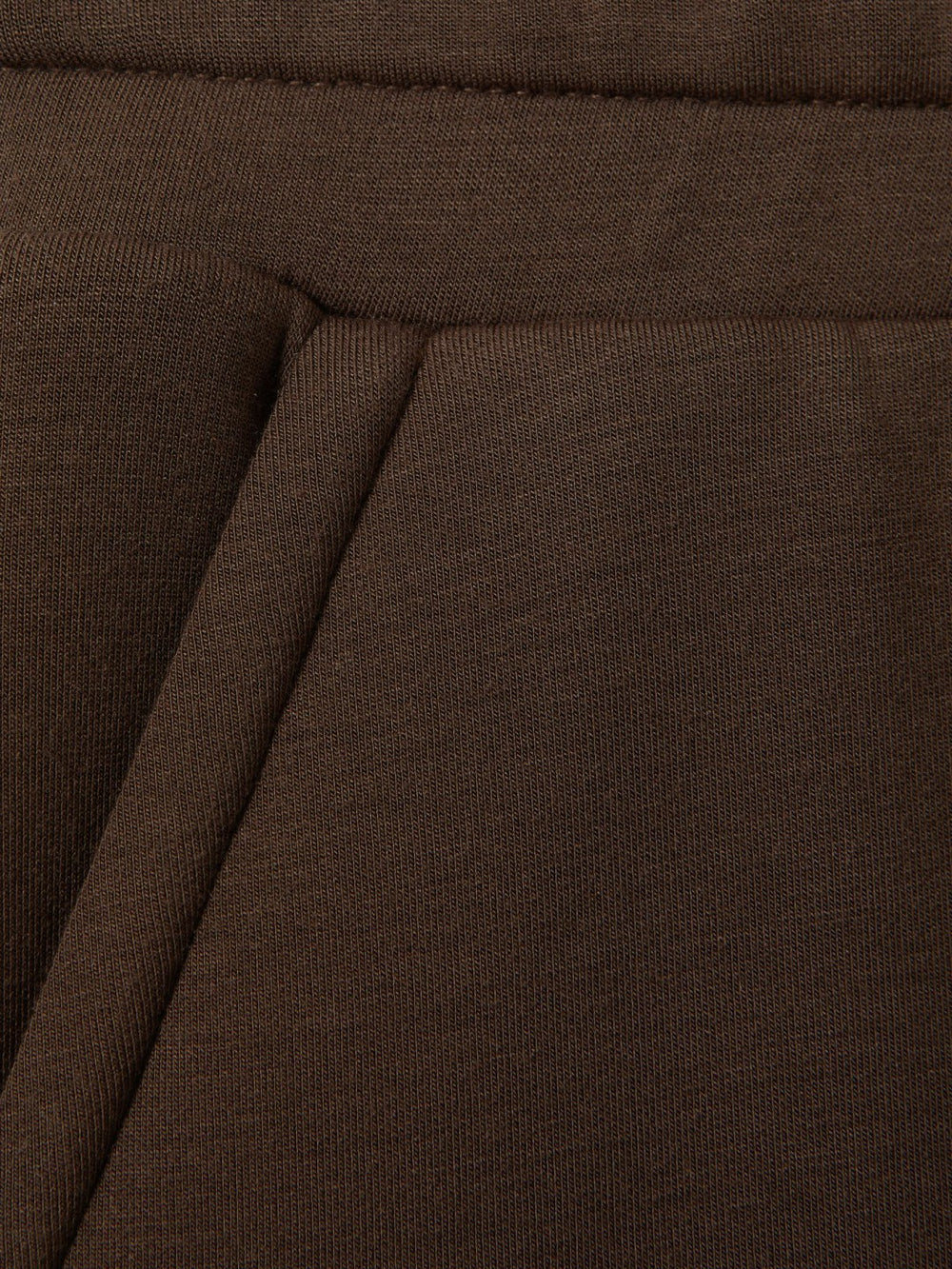 Women Interlock Wide-Leg Joggers in Chocolate