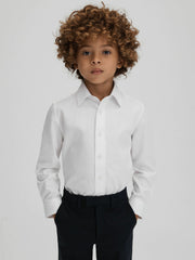 Children & Baby 3-9 yrs Slim Fit Cotton Shirt in White