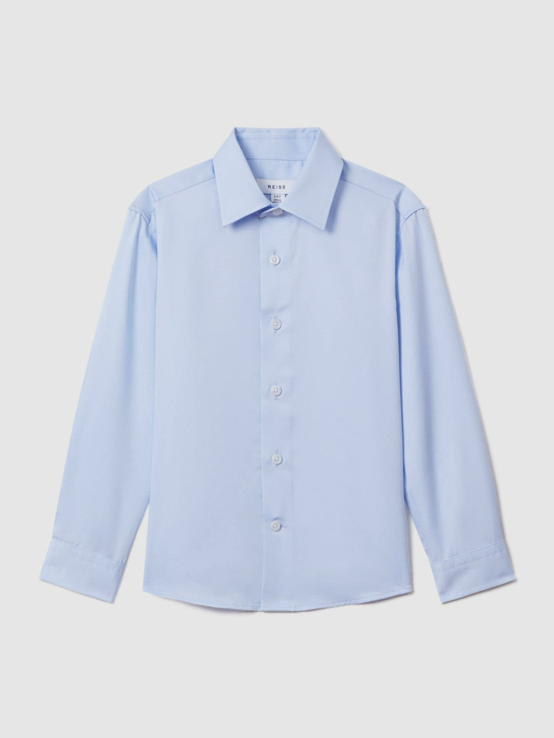 Children & Baby 3-9 yrs Slim Fit Cotton Shirt in Soft Blue