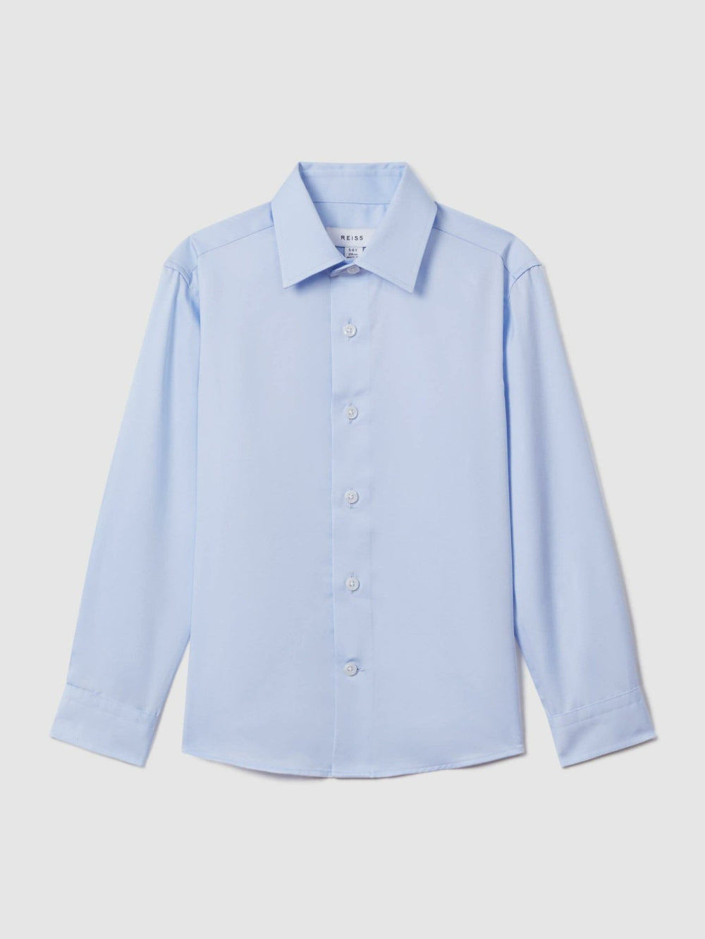 Children & Baby 3-9 yrs Slim Fit Cotton Shirt in Soft Blue