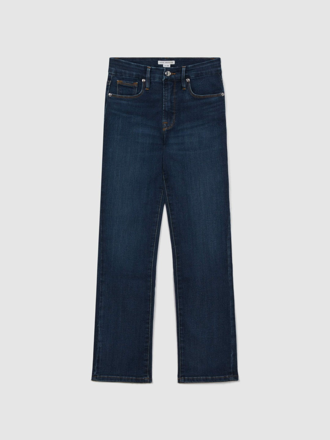 Women Good American Slim Fit Cropped Jeans in Blue