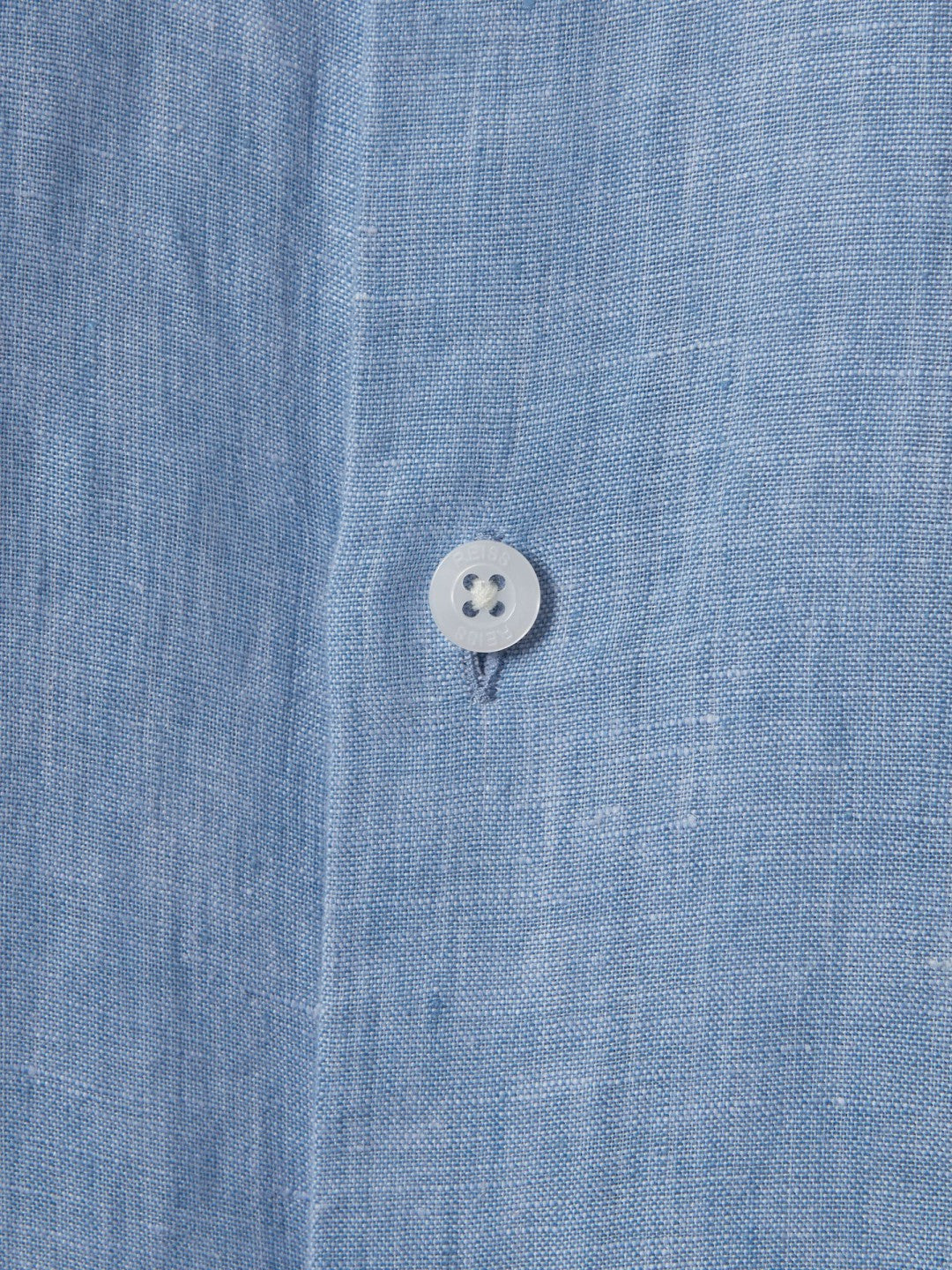 Children & Baby 3-9 yrs Striped Linen Cutaway Collar Shirt in Sky Blue