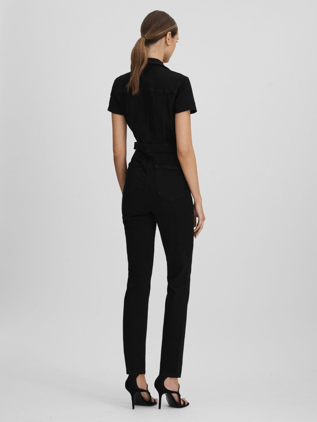 Women Good American Denim Jumpsuit in Black