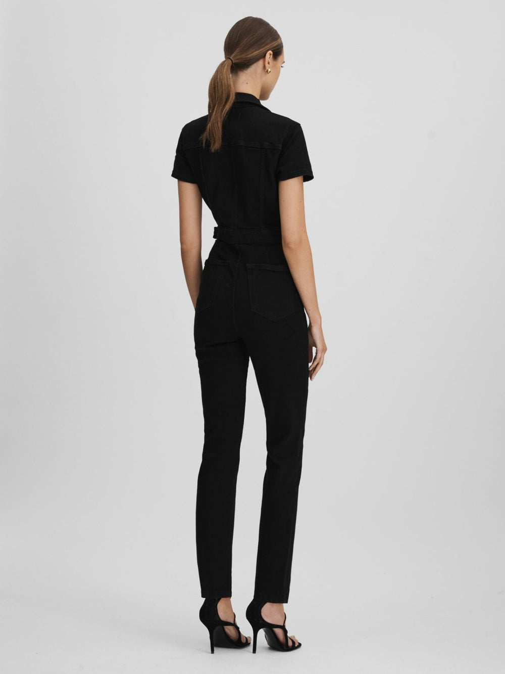 Women Good American Denim Jumpsuit in Black