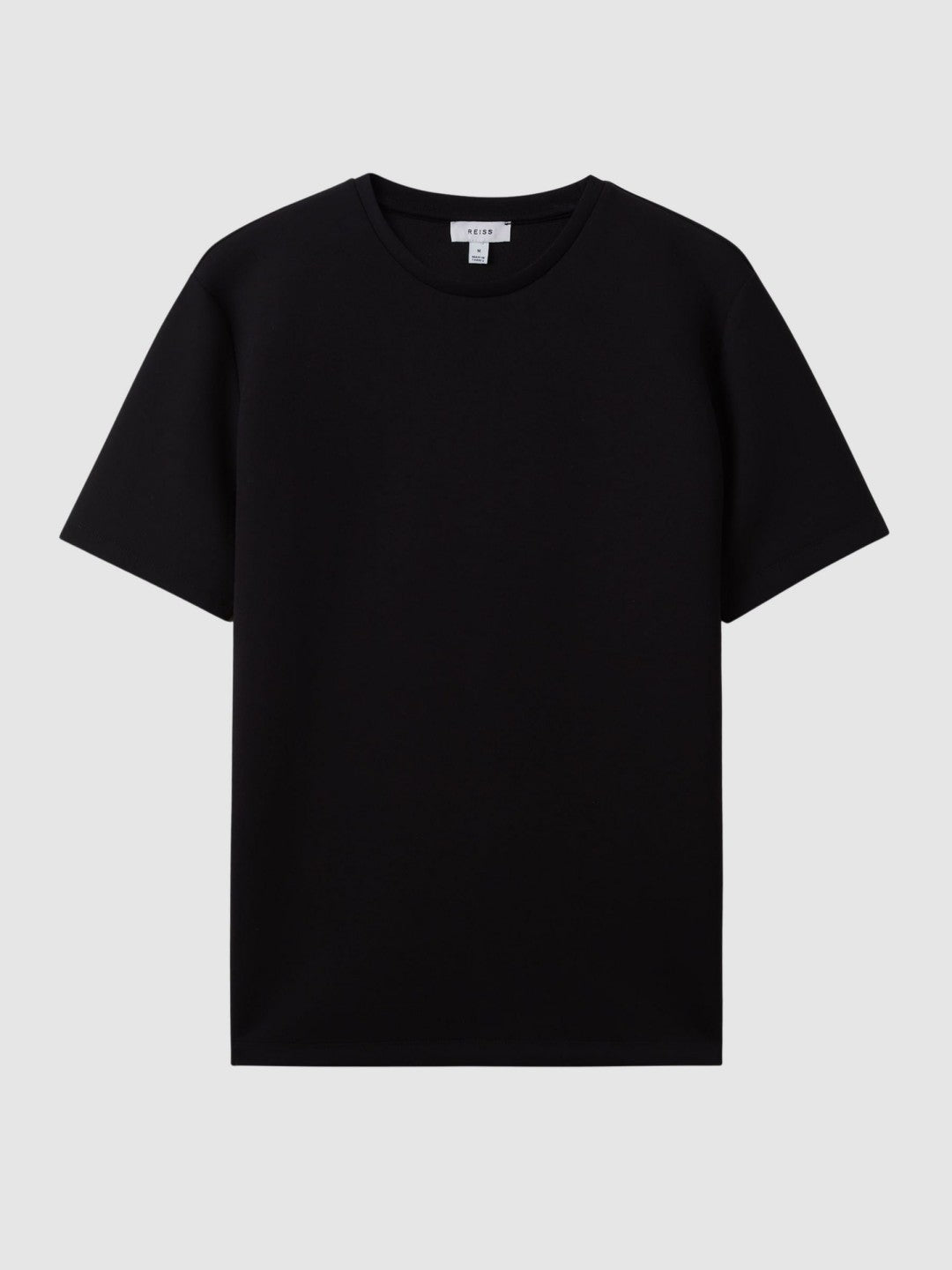 Men Interlock Jersey Crew Neck T-Shirt in Black