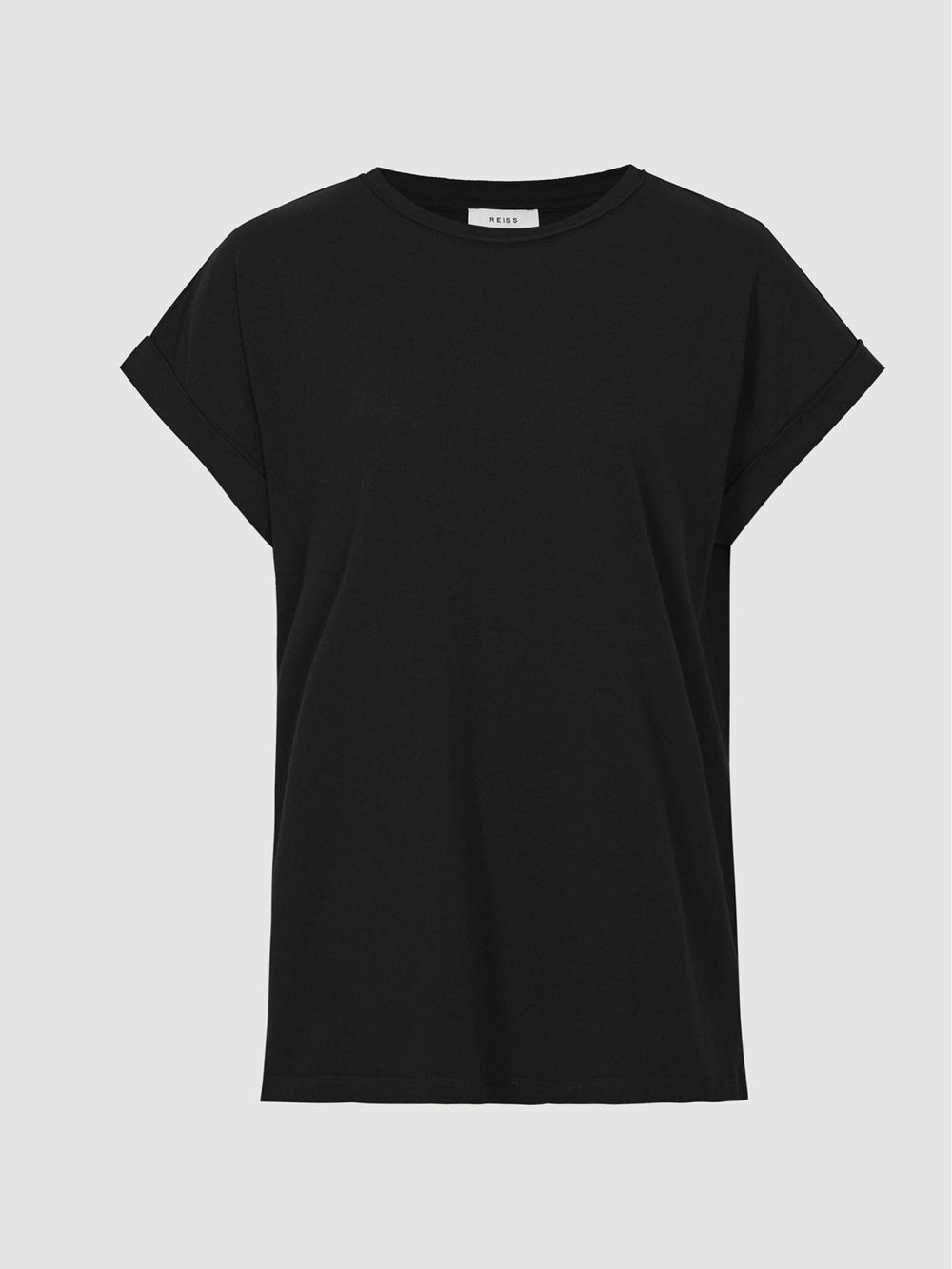 Women Cotton-jersey T-shirt in Black