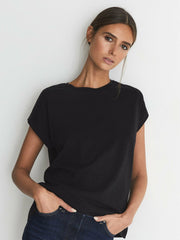 Women Cotton-jersey T-shirt in Black