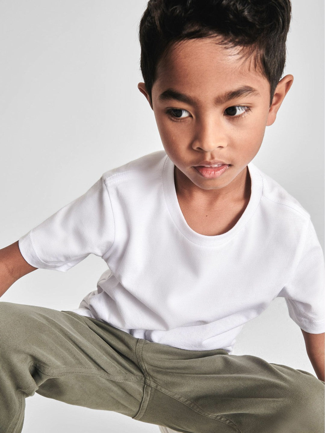Children & Baby 4-9 yrs Crew Neck T-Shirt in White