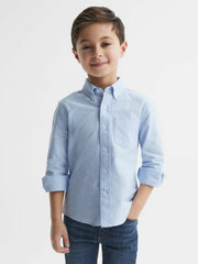 Children & Baby 4-9 yrs Button Down Oxford Shirt in Soft Blue