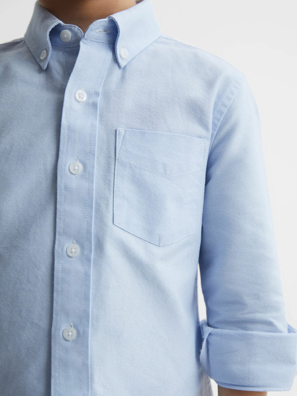 Children & Baby 4-9 yrs Button Down Oxford Shirt in Soft Blue