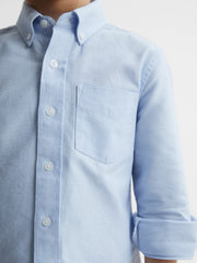 Children & Baby 4-9 yrs Button Down Oxford Shirt in Soft Blue