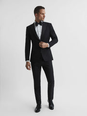 Men Slim Fit Dinner Shirt in White