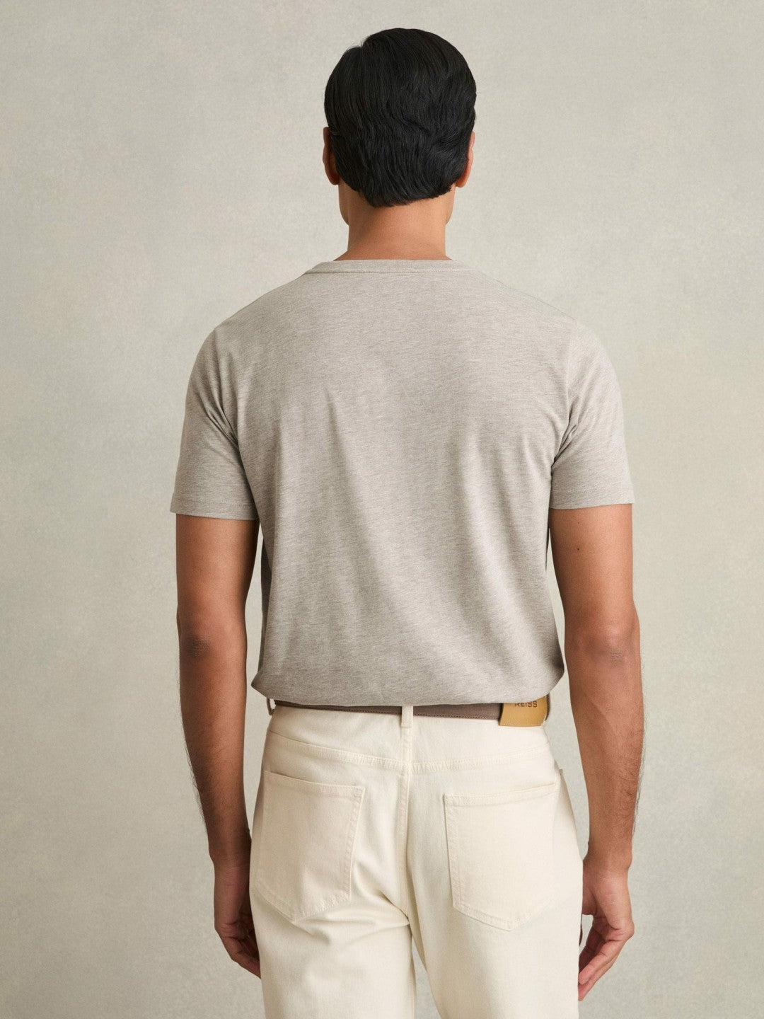 Men Cotton-Jersey Crew-Neck T-shirts 3 Pack in Multi Melange