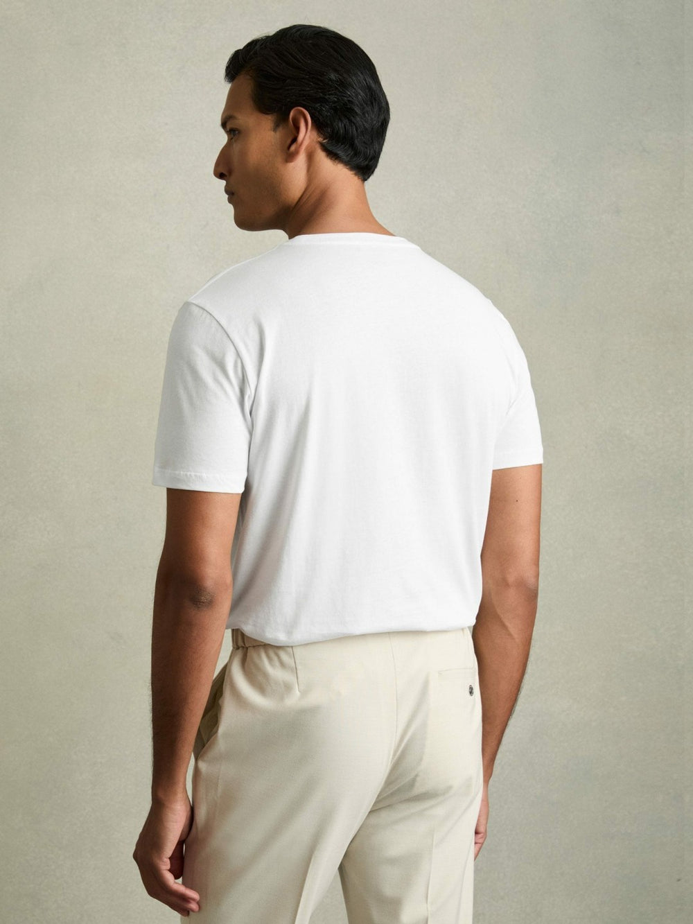 Men Cotton-Jersey Crew-Neck T-shirts 3 Pack in White