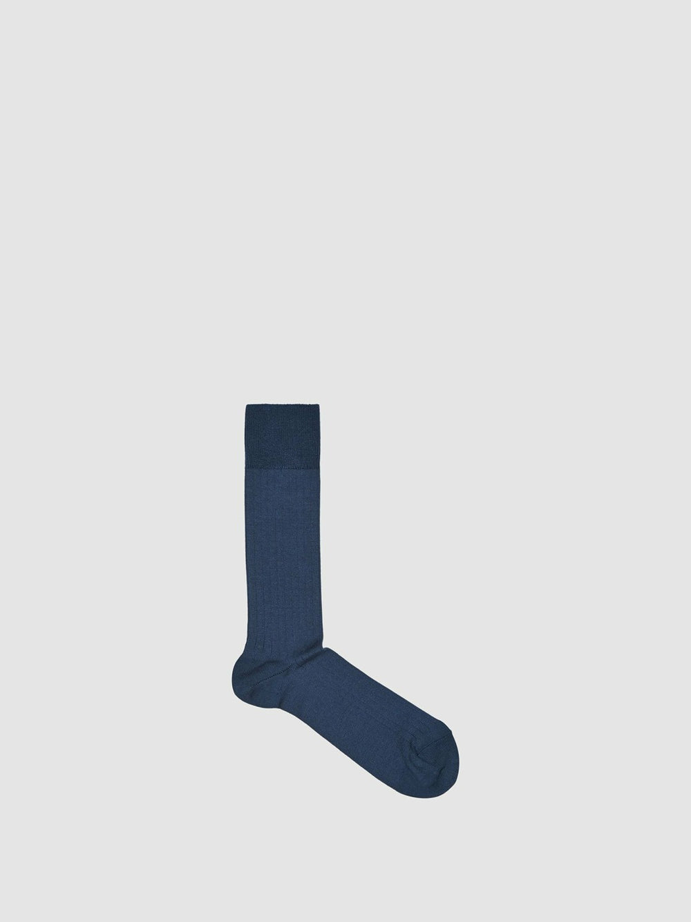 Men Ribbed Socks in Airforce Blue
