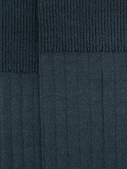 Men Ribbed Socks in Airforce Blue