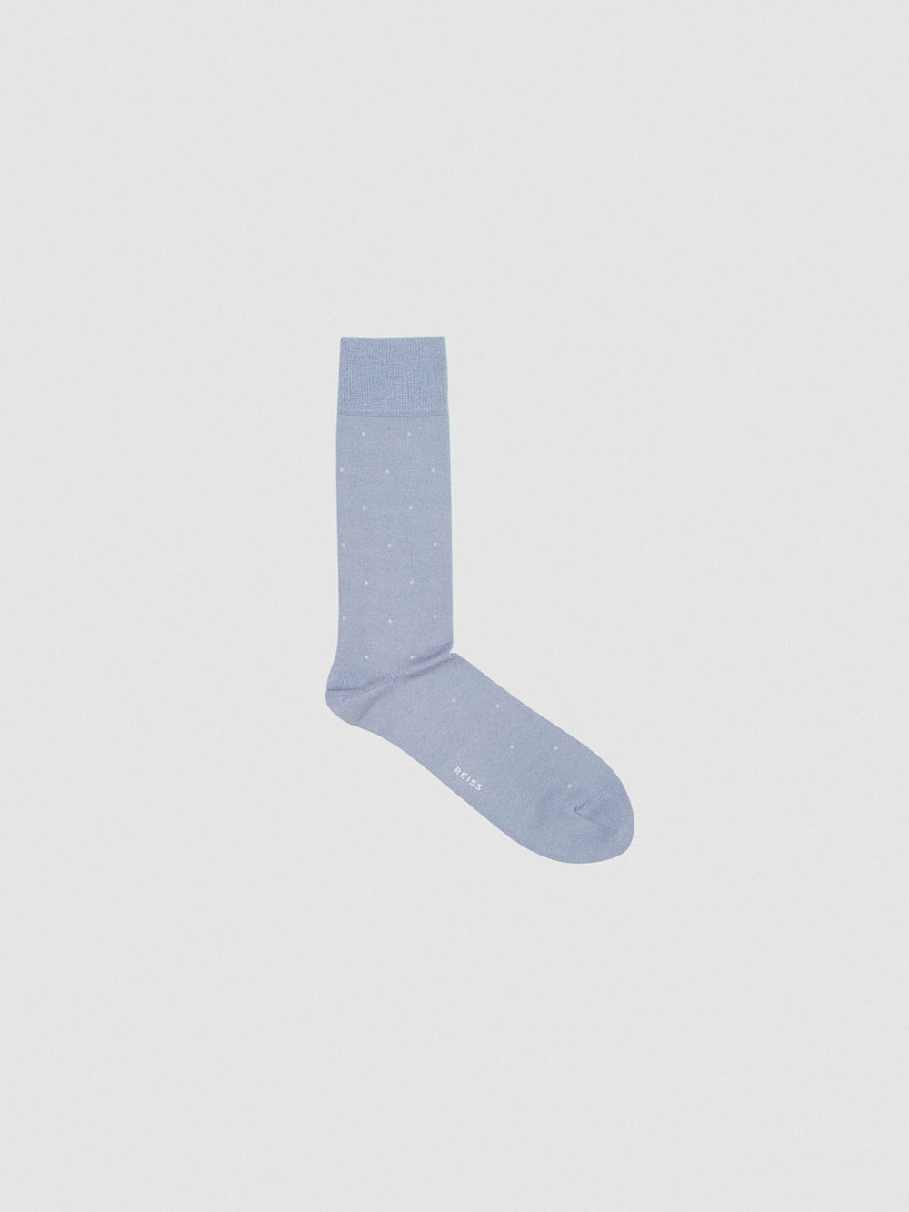 Men Polka Dot Socks in Airforce Blue