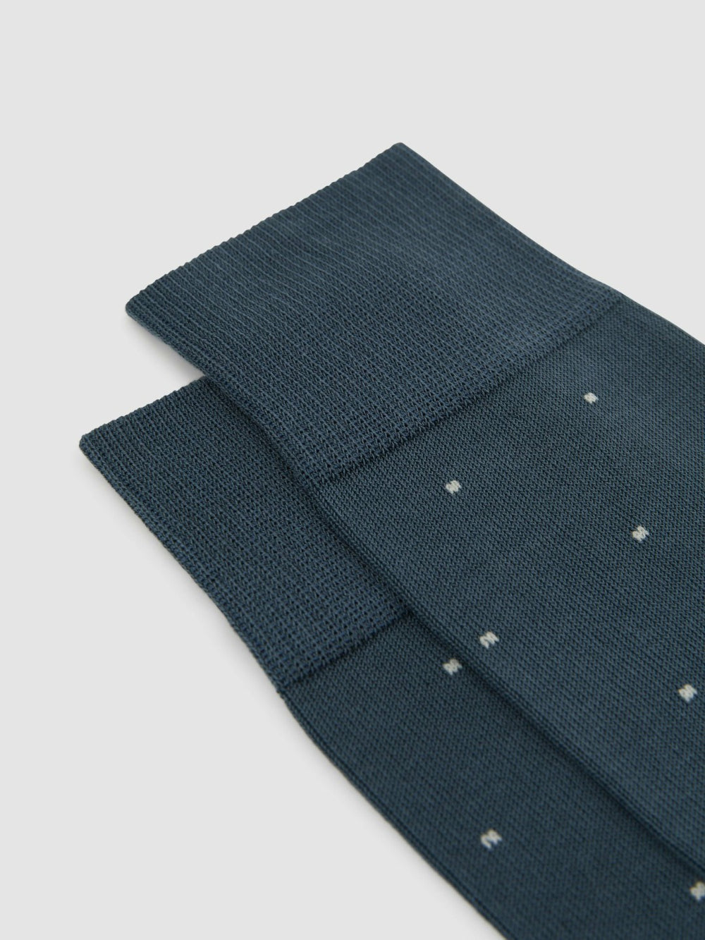 Men Polka Dot Socks in Airforce Blue