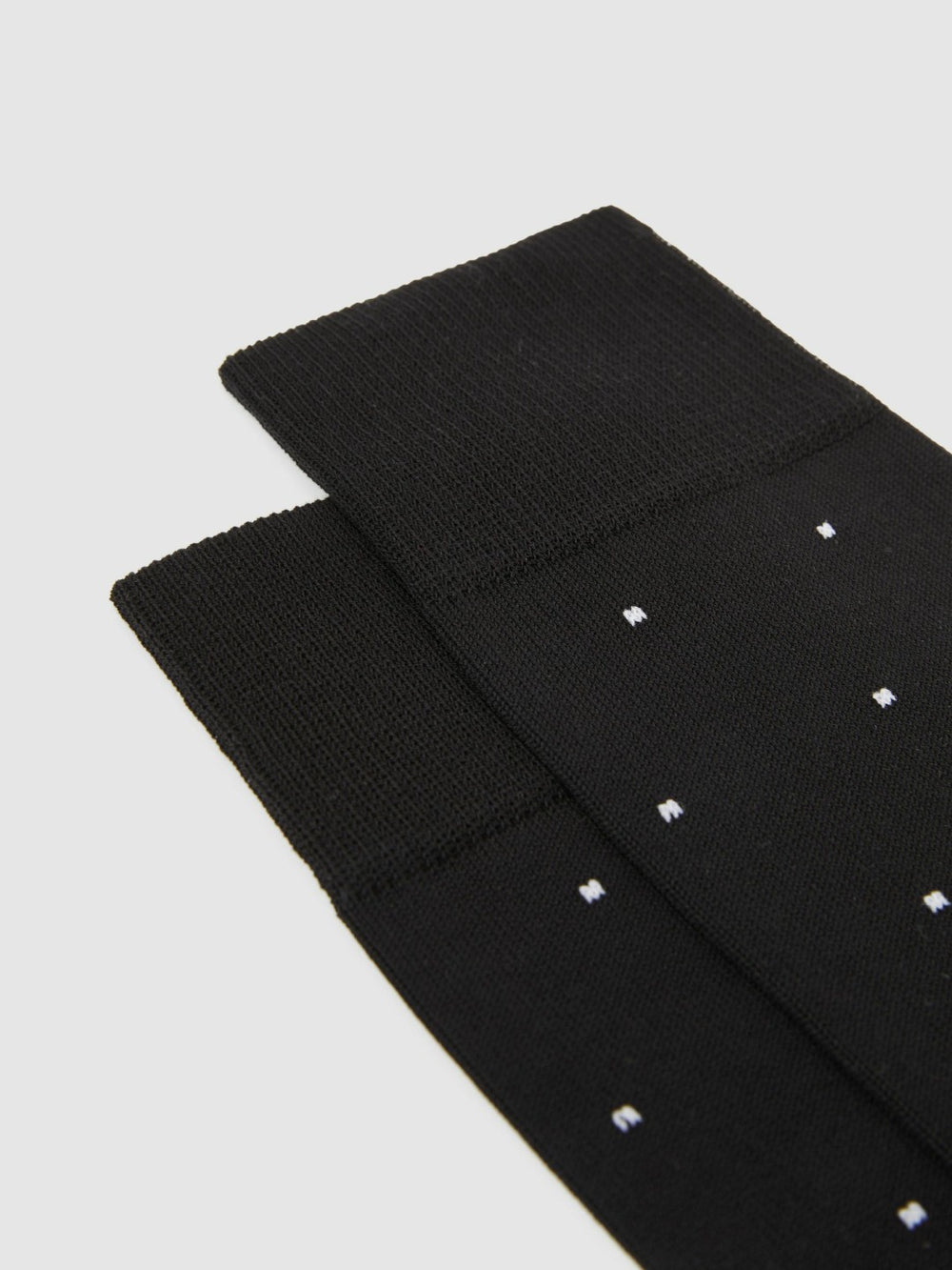 Men Polka Dot Socks in Black