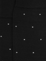 Men Polka Dot Socks in Black