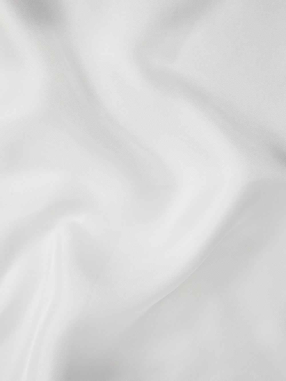 Men Plain Silk Pocket Square in White