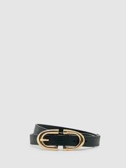 Women Horseshoe Belt in Black