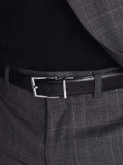 Men Reversible Leather Belt in Black/Brown