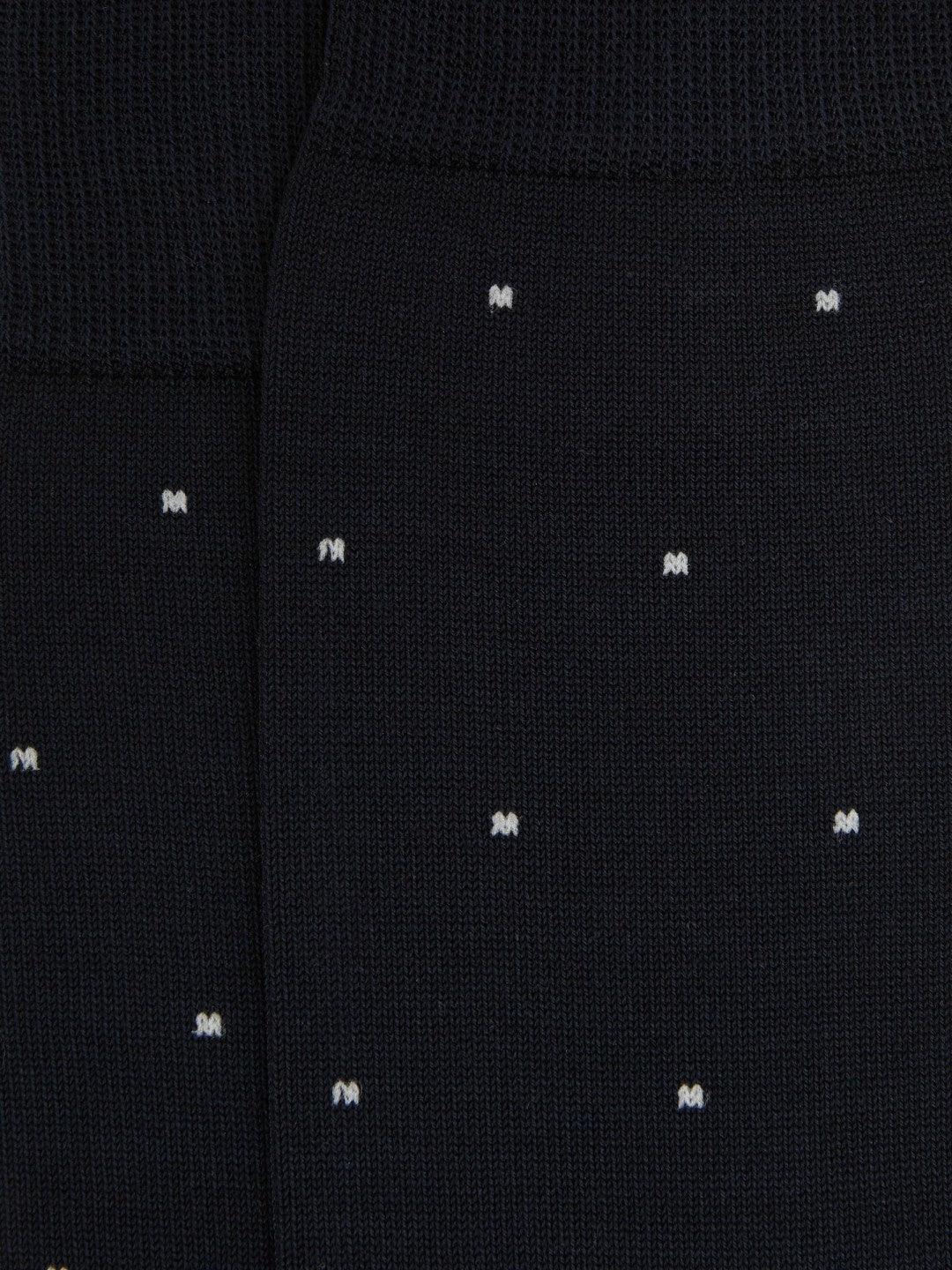 Men Polka Dot Socks in Navy