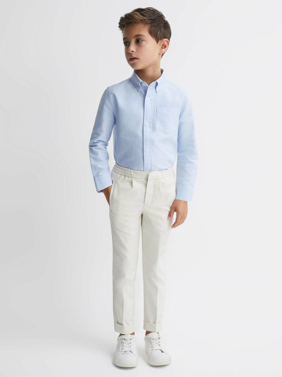 Children & Baby 3-9 yrs Button Down Oxford Shirt in Soft Blue