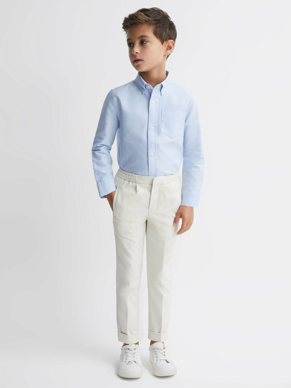 Children & Baby 3-9 yrs Button Down Oxford Shirt in Soft Blue