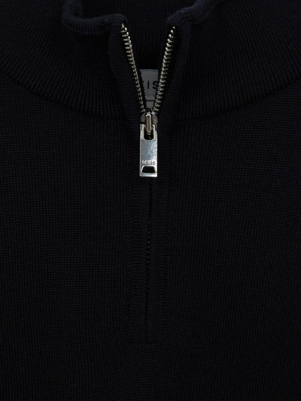Children & Baby 9-14 yrs Merino Wool Zip-Neck Jumper in Navy