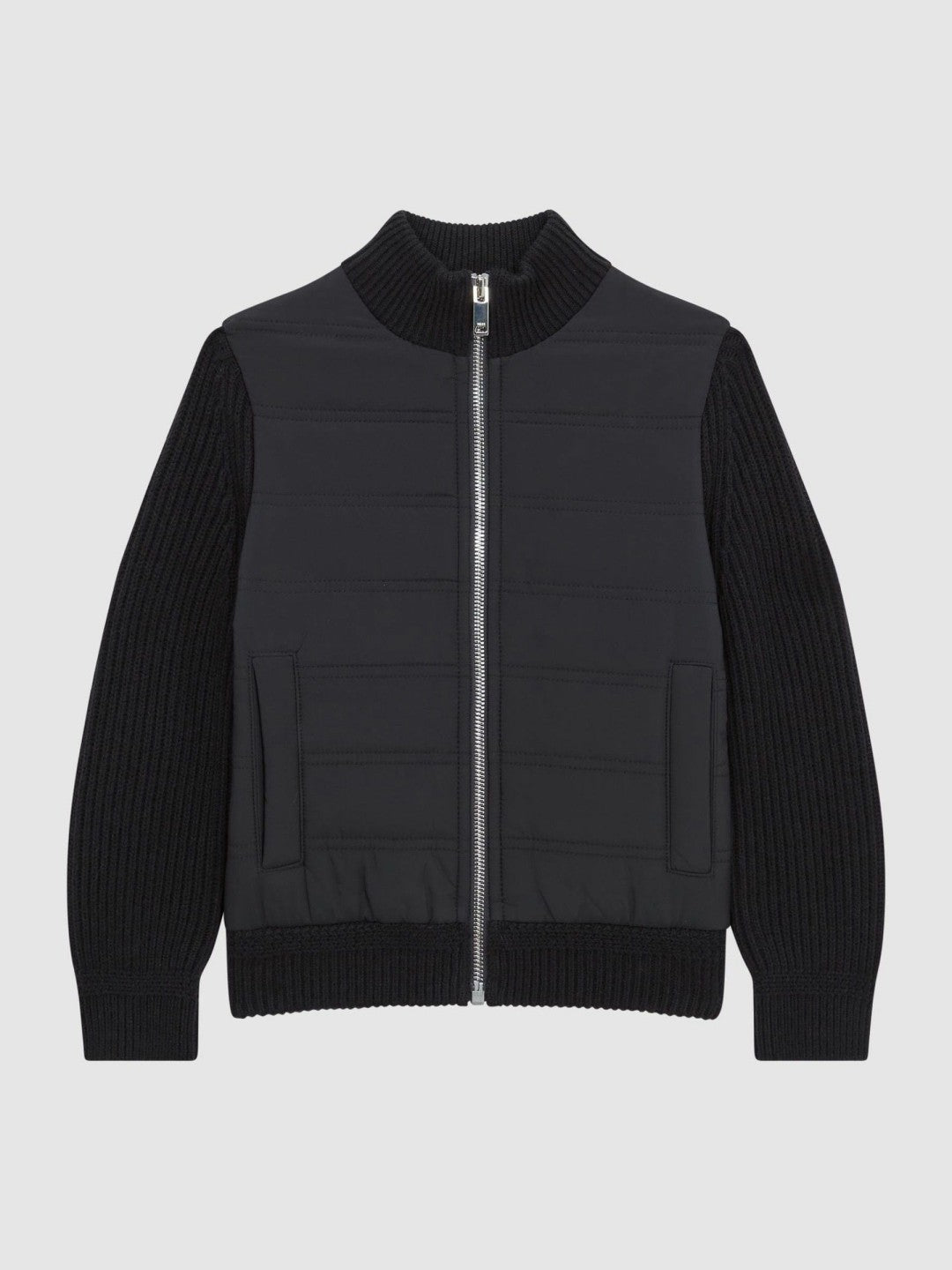 Children & Baby 3-9 yrs Hybrid Zip Through Quilted Jacket in Navy
