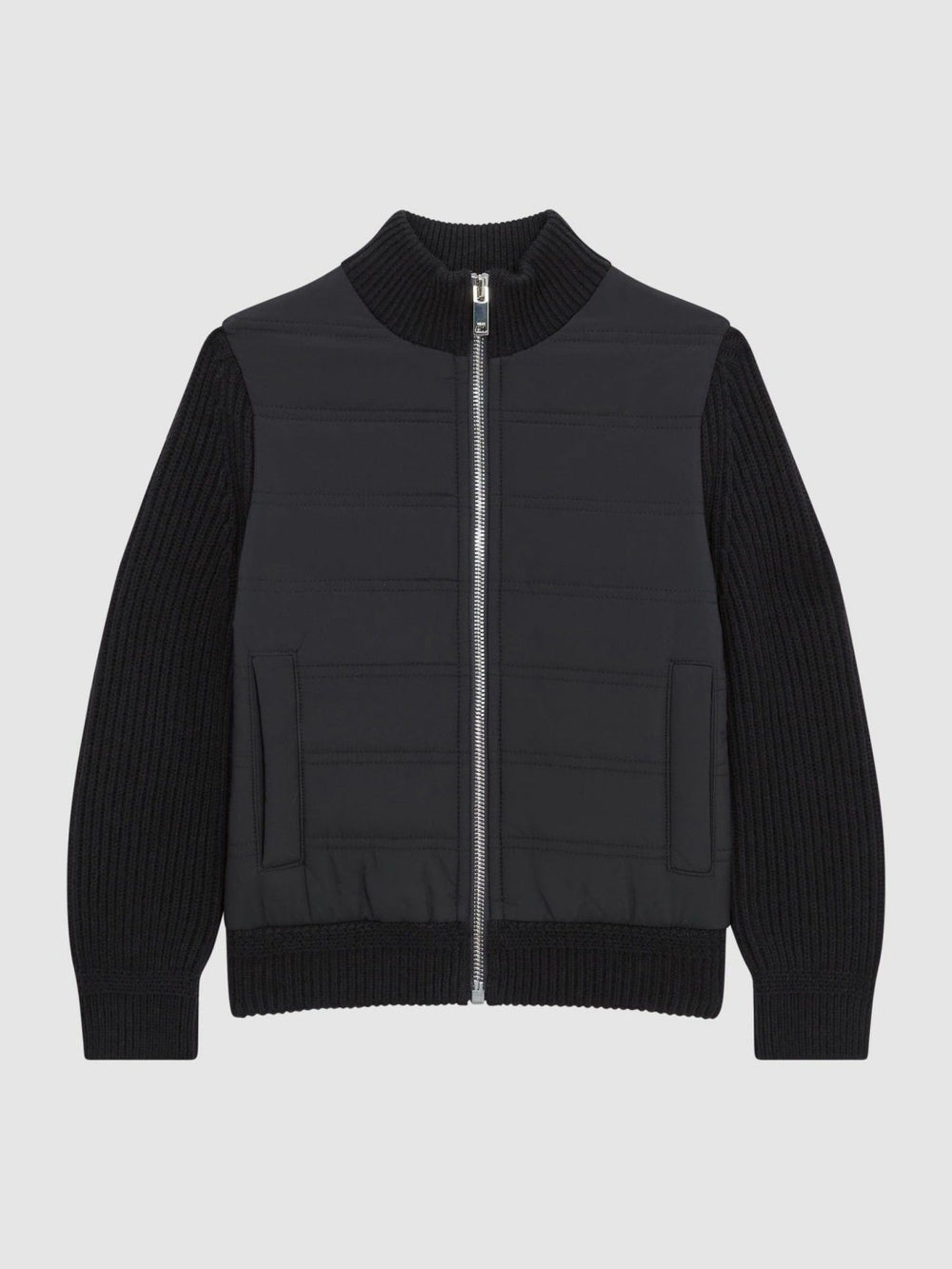 Children & Baby 3-9 yrs Hybrid Zip Through Quilted Jacket in Navy