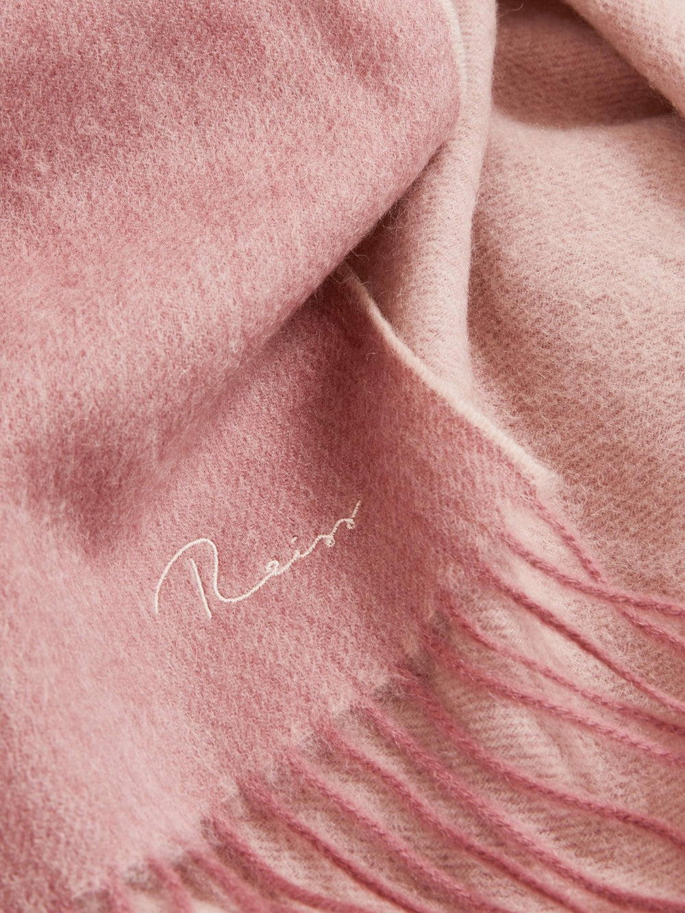 Women Wool-Cashmere Scarf in Blush