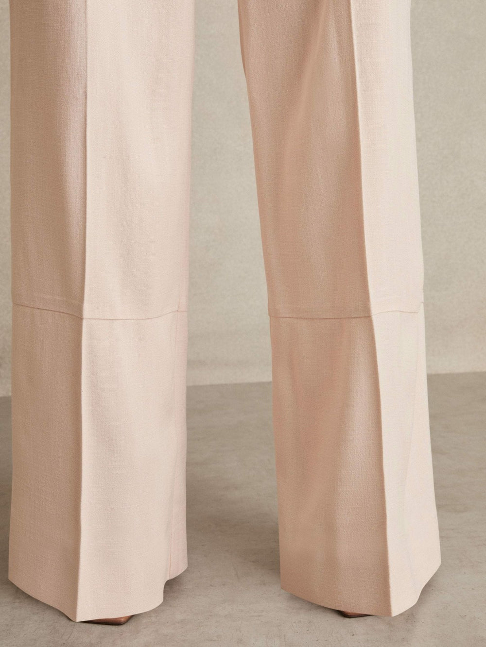Women Wide-Leg Suit Trousers in Pink
