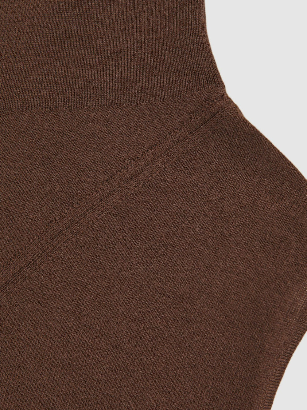 Women Wool Slouched Sleeveless Top in Chocolate
