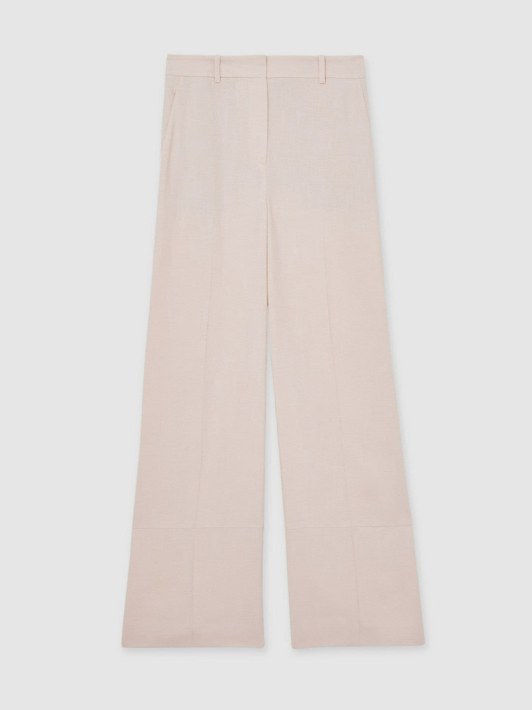 Women Petite Wide-Leg Suit Trousers in Pink