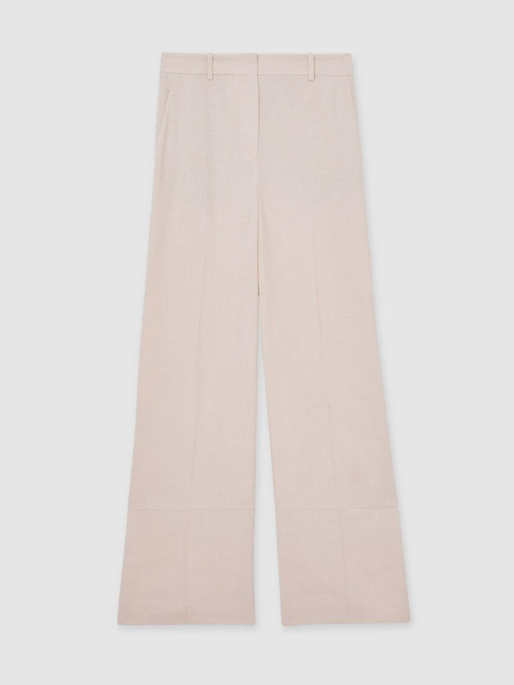 Women Petite Wide-Leg Suit Trousers in Pink