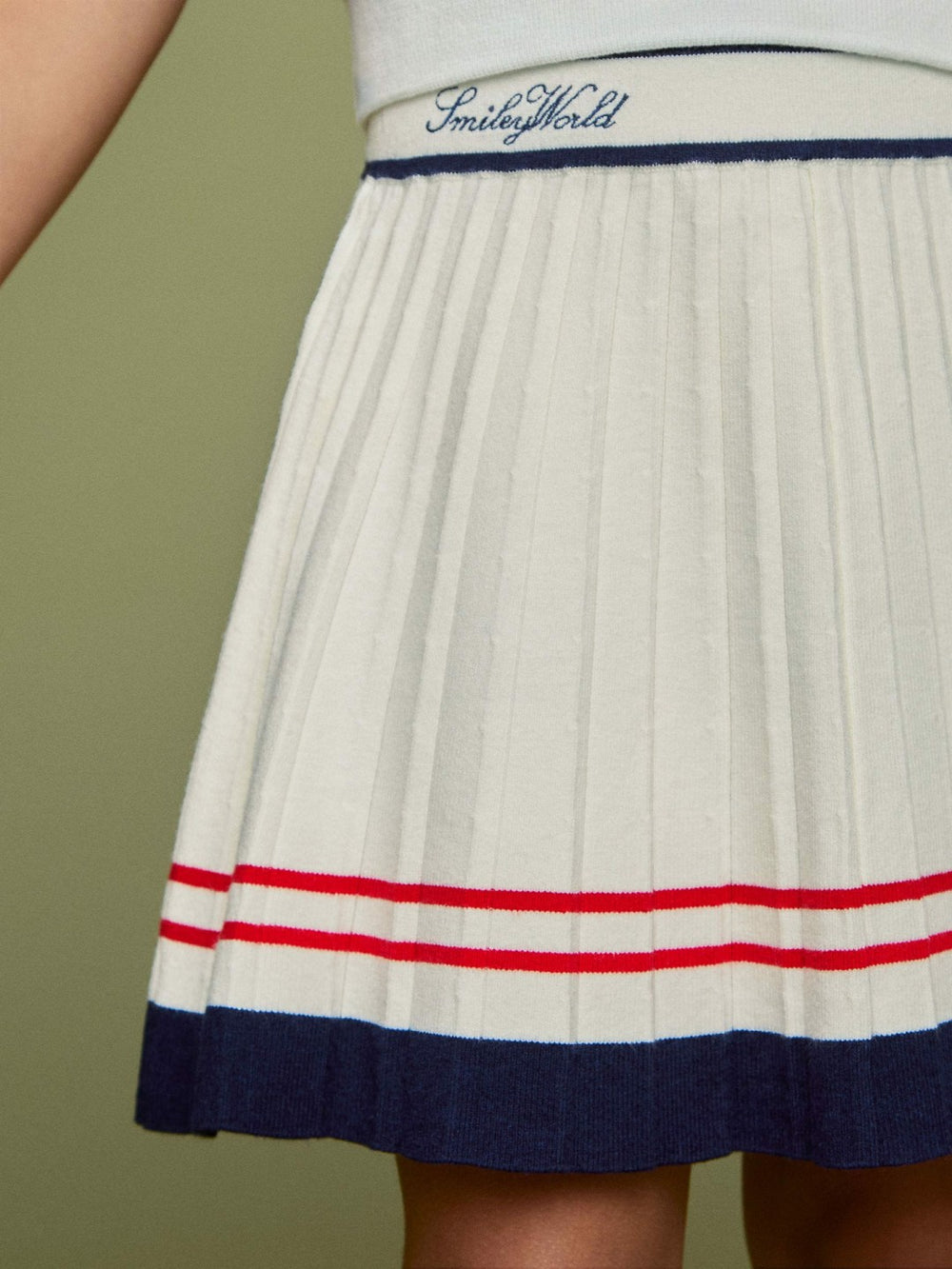 Children & Baby 13-14 yrs SmileyWorld Tennis Skirt in Off White