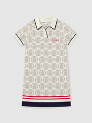 Children & Baby 13-14 yrs SmileyWorld Knitted Polo Dress in Off White