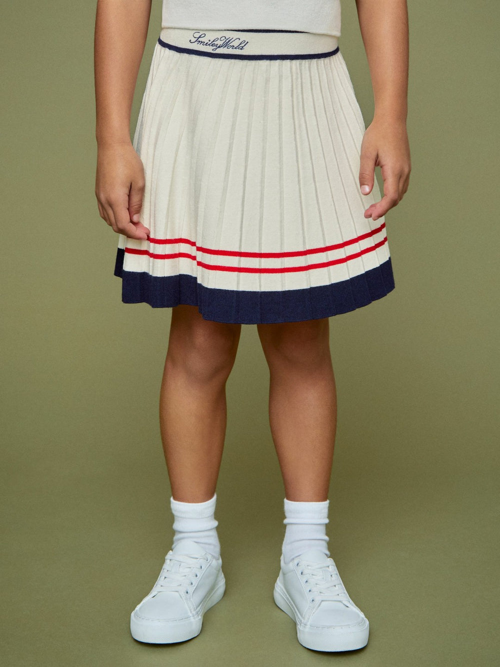 Children & Baby 4-9 yrs SmileyWorld Tennis Skirt in Off White