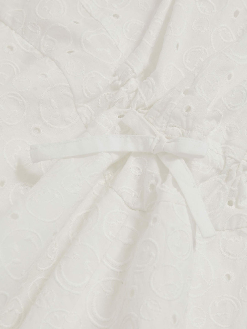 Children & Baby 13-14 yrs SmileyWorld Broderie Logo Dress in Ivory